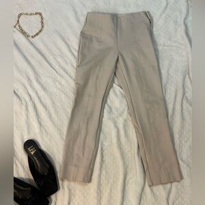Quince Cream Straight-Leg Dress Pants